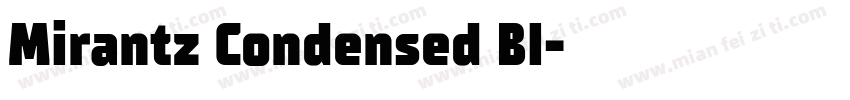 Mirantz Condensed Bl字体转换
